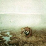 Theodor Kittelsen - The Princess Gathering Cotton Grass